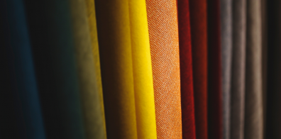 Various different colours of a similar fabric