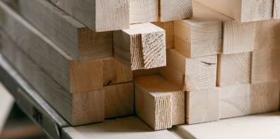 blocs de bois empilés